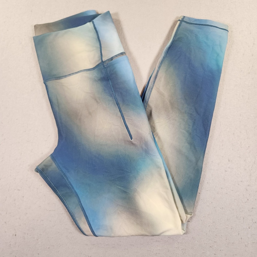 CALIA Inspire Collection Leggings Womens Large High Rise 7/8 Tye Dye Blue New - Picture 1 of 9